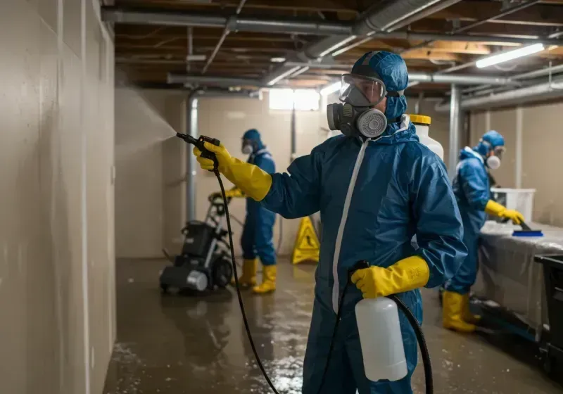 Basement Sanitization and Antimicrobial Treatment process in Socorro Mission Number 1 Colonia, TX